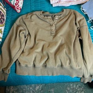Oversized AE Henley sweatshirt